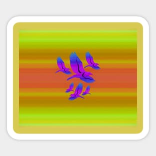 Abstract birds Sticker